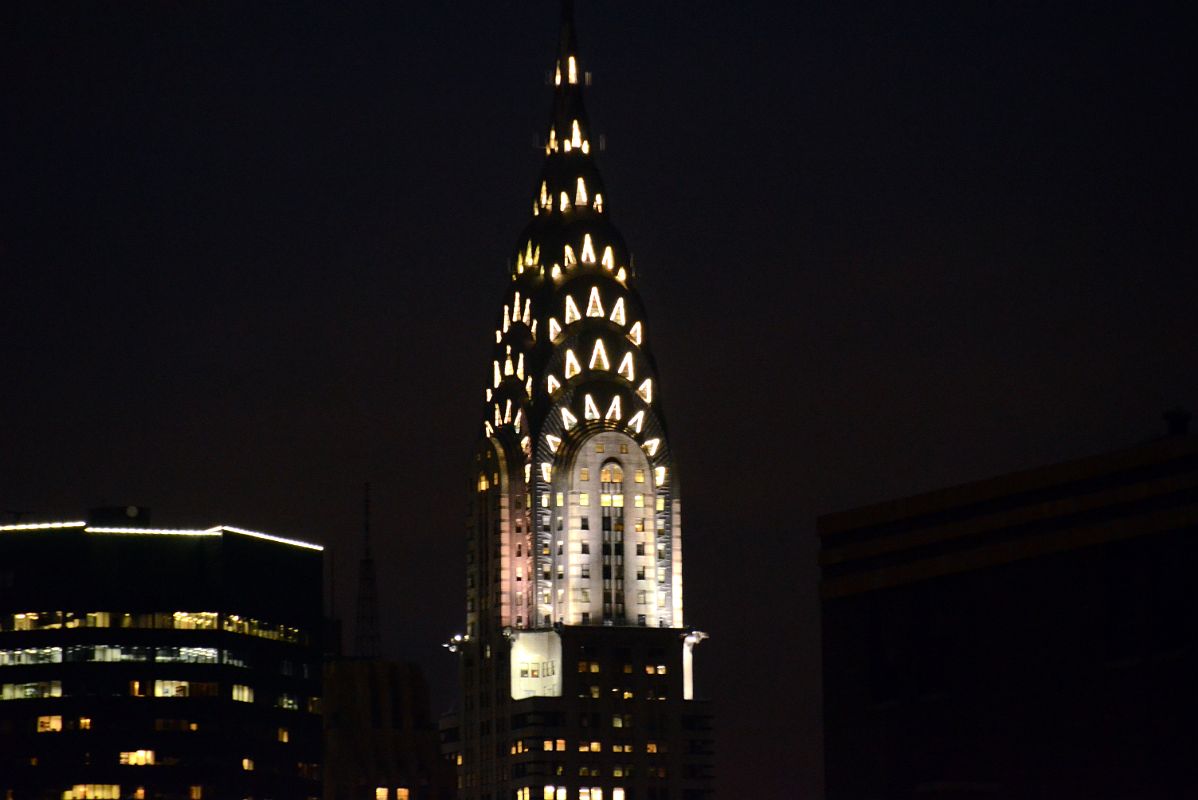 23 Chrysler Building Close Up After Sunset From 230 Fifth Ave Rooftop Bar